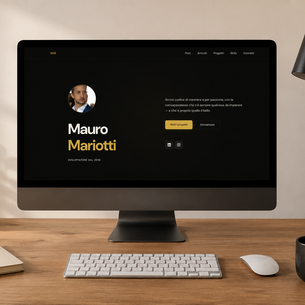 Benvenuto nel mio portfolio
